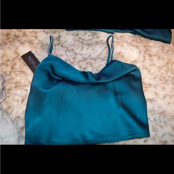 Rachel Zoe silk pants and top matching set - Picture 6 of 6